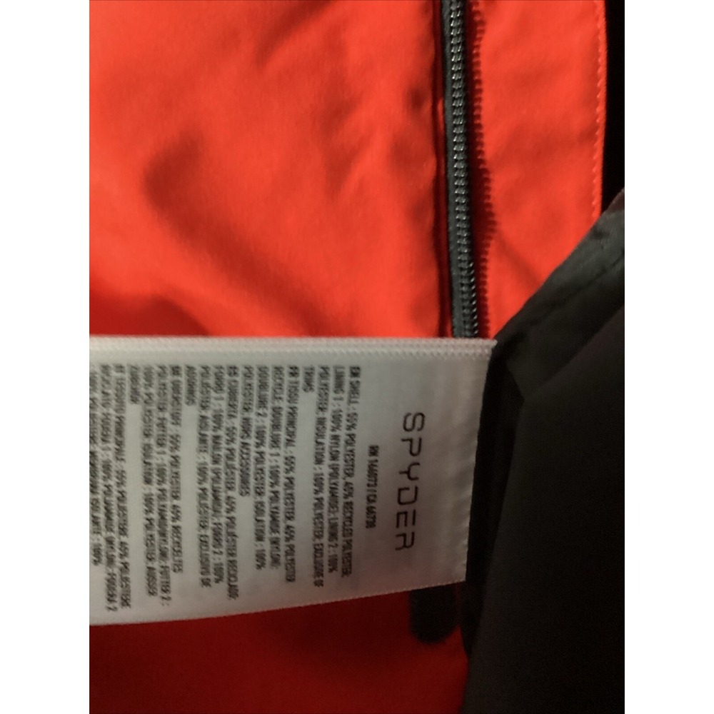 Spyder Boys Youth Ward Jacket Volcano Red Black Grey XL NWT 225009 Winter Coat - Picture 9 of 9